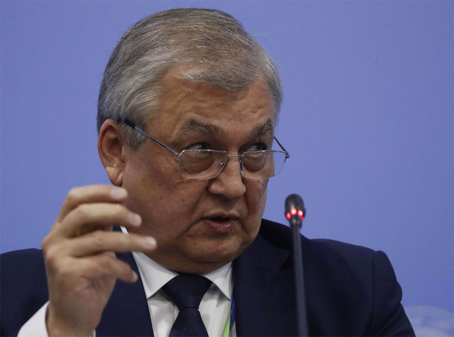 Russia's Syria envoy Alexander Lavrentyev 