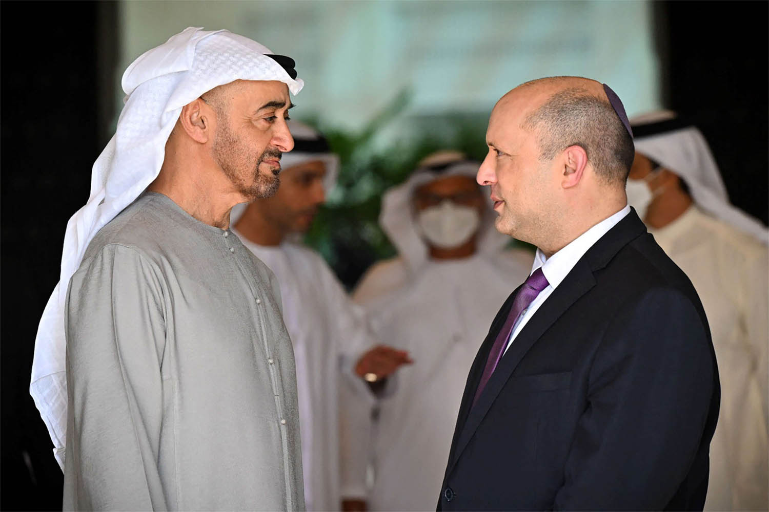 Bennett received by Sheikh Mohammed bin Zayed Al Nahyan