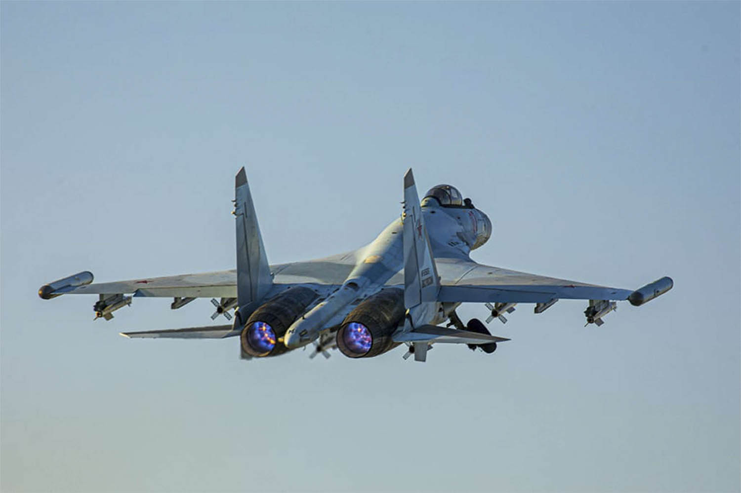 Su-35 fighter jet of the Russian air force