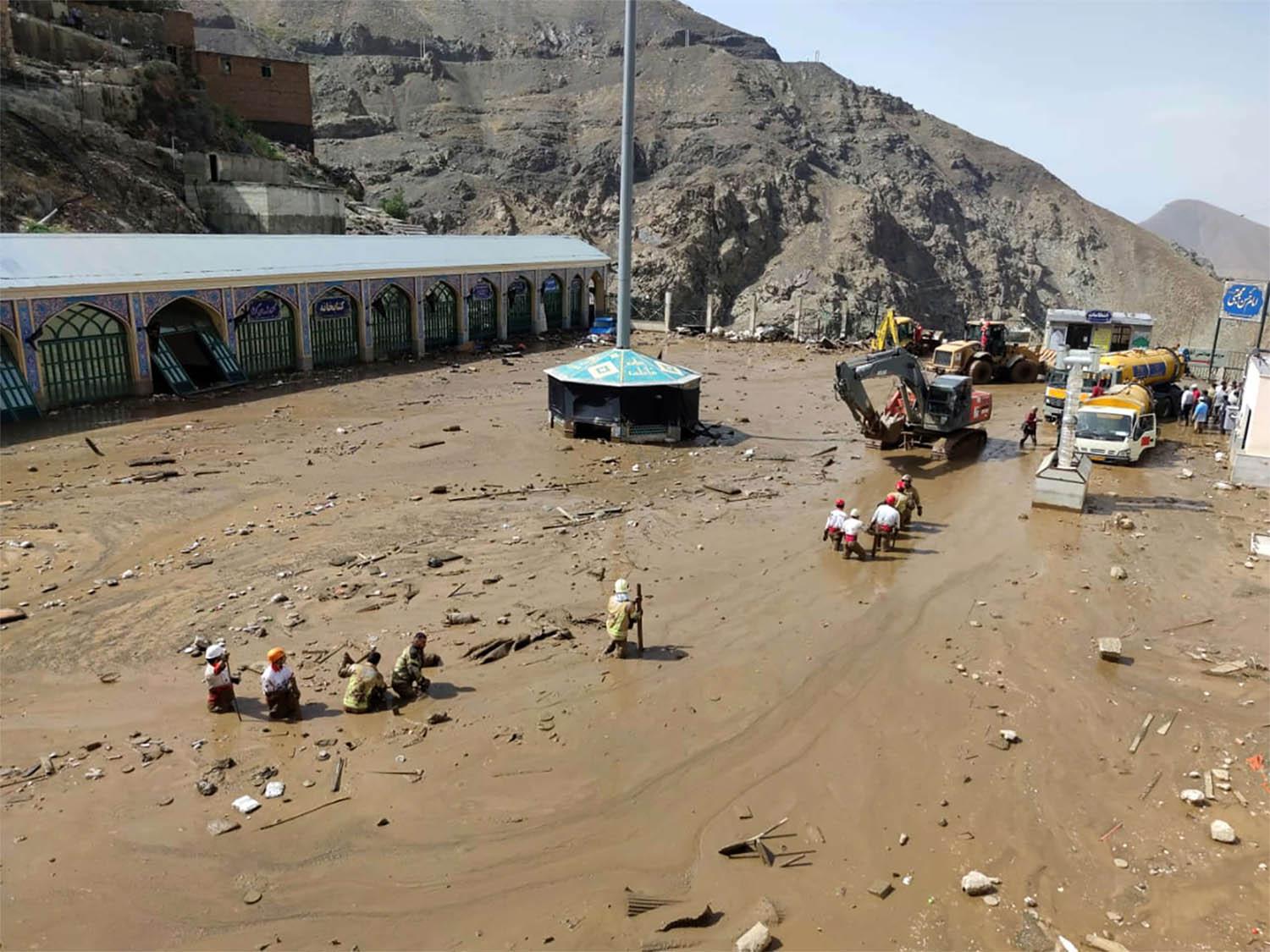 Rescue teams were deployed at the scene