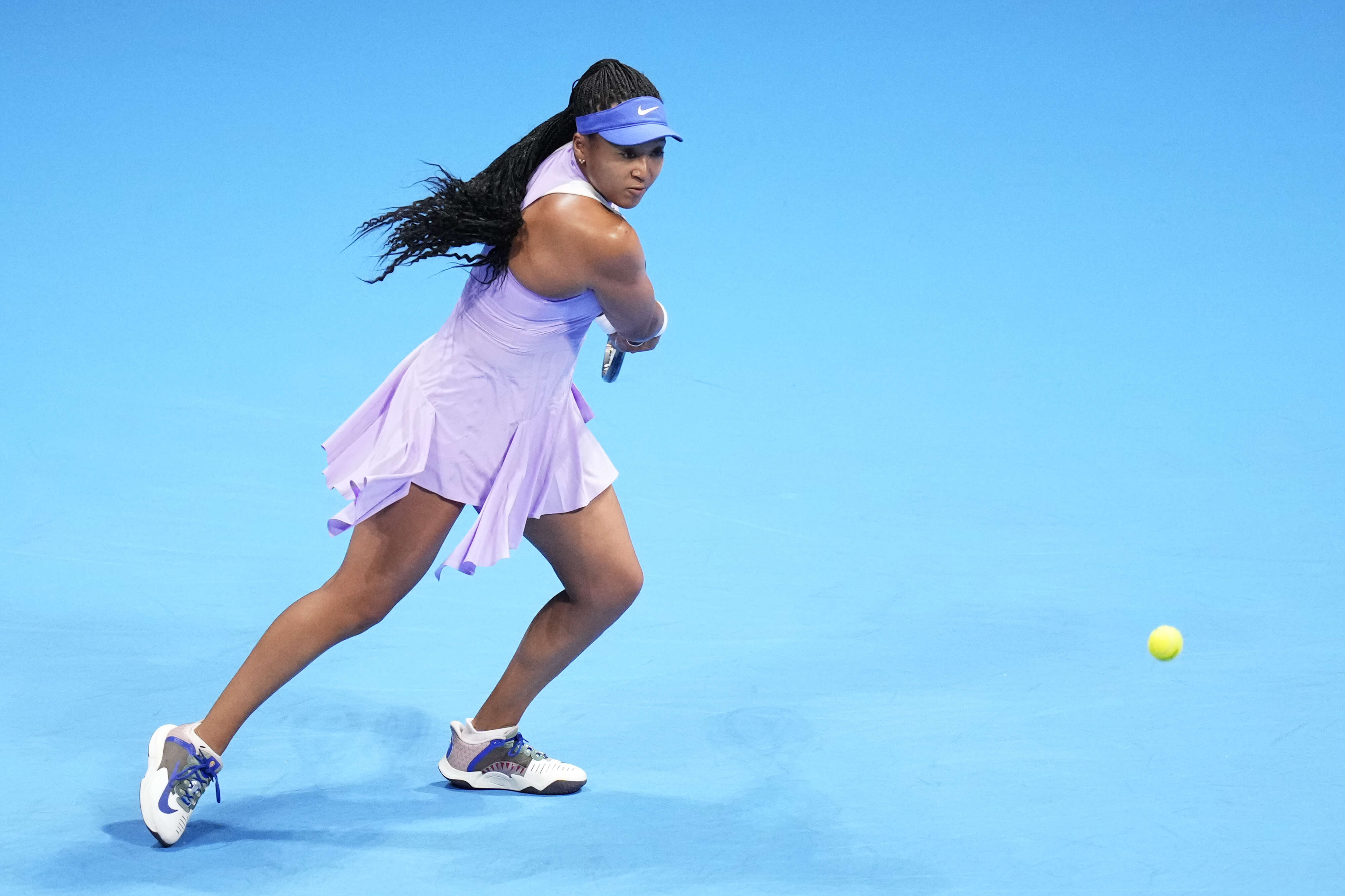 لاعبة التنس اليابانية لم تستطع دخول ارضية الملعب بسبب آلام في المعدة