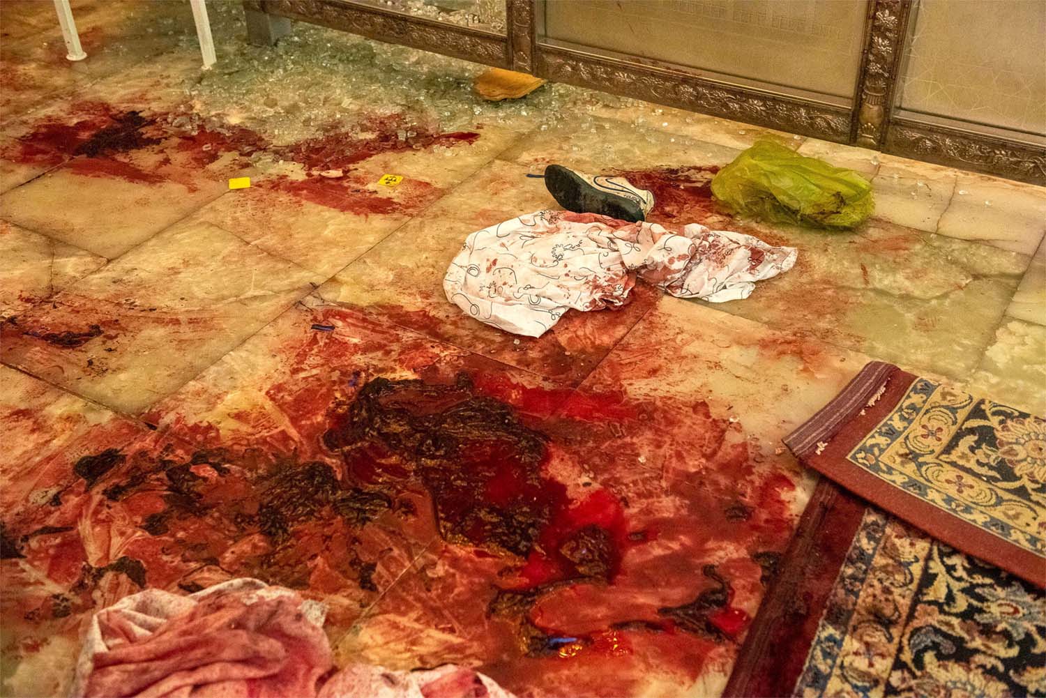 Armed militant stormed the shrine and opened fire on its visitors