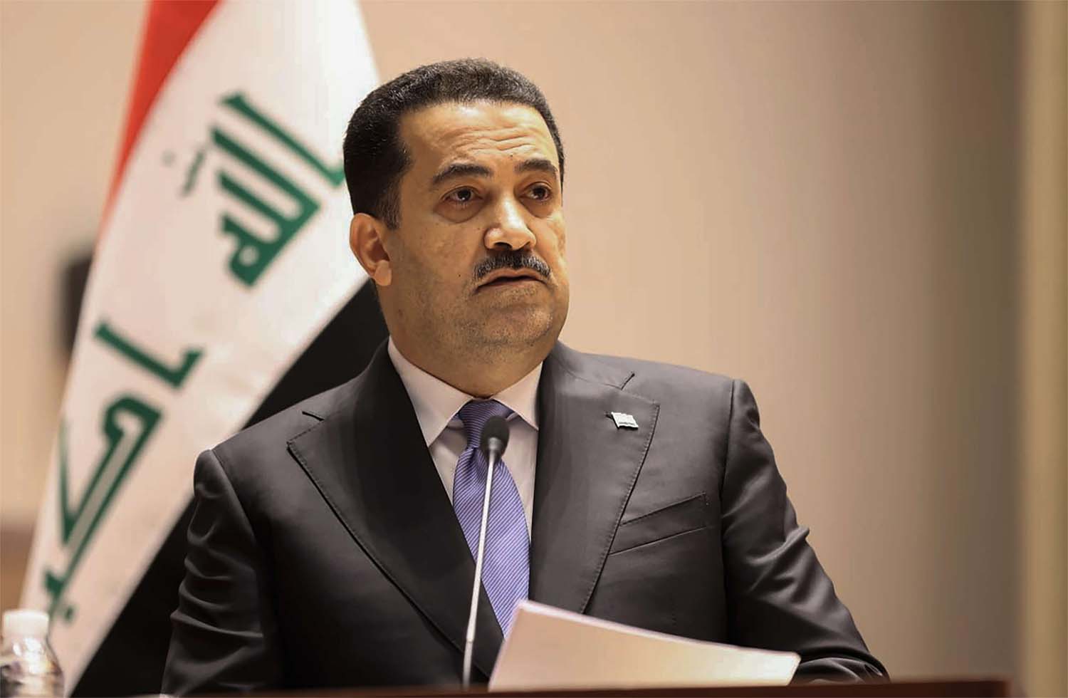 Iraqi Prime Minister Mohammed Shia al-Sudani