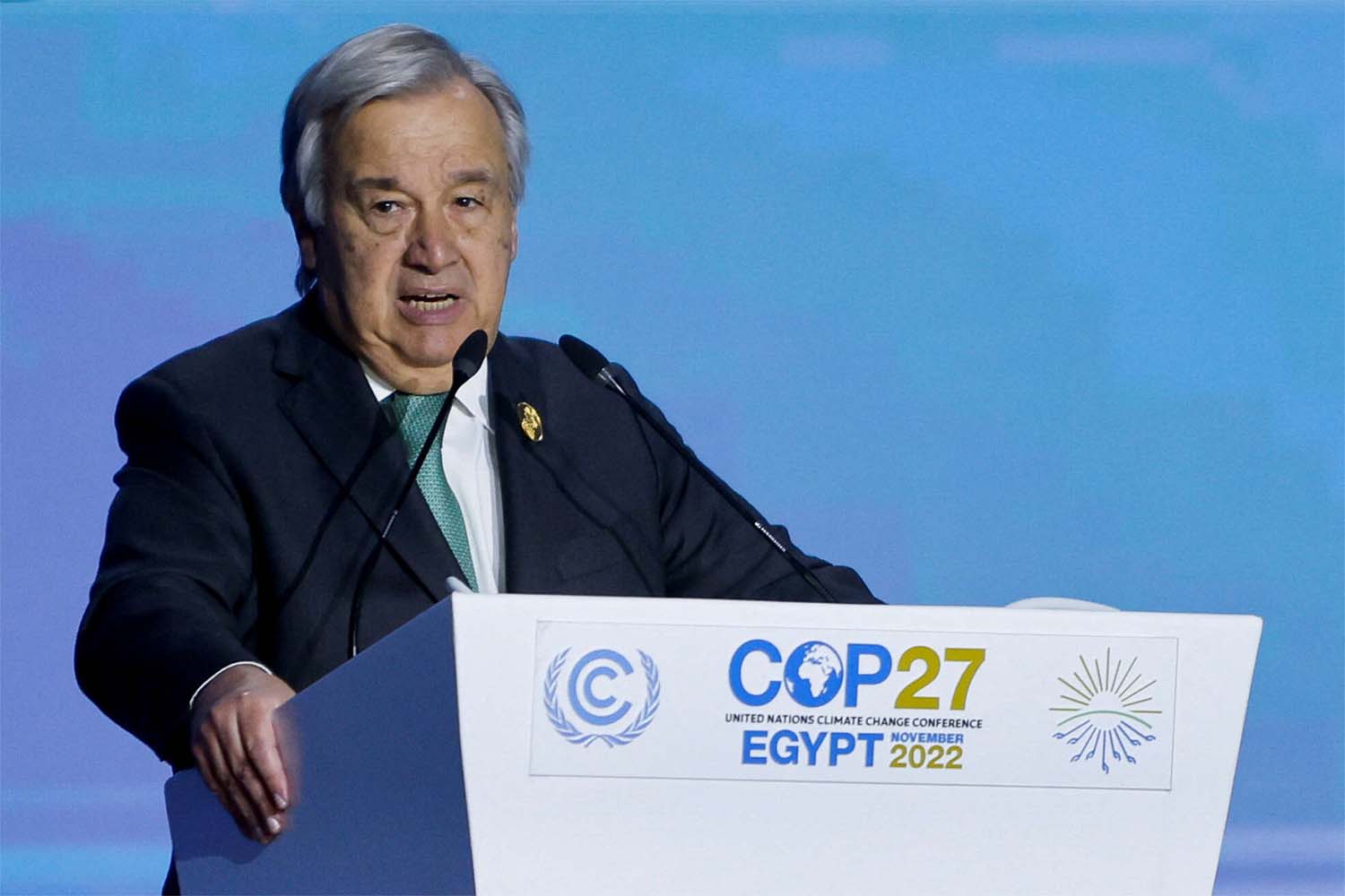 Guterres warned our planet is fast approaching tipping points that will make climate chaos irreversible