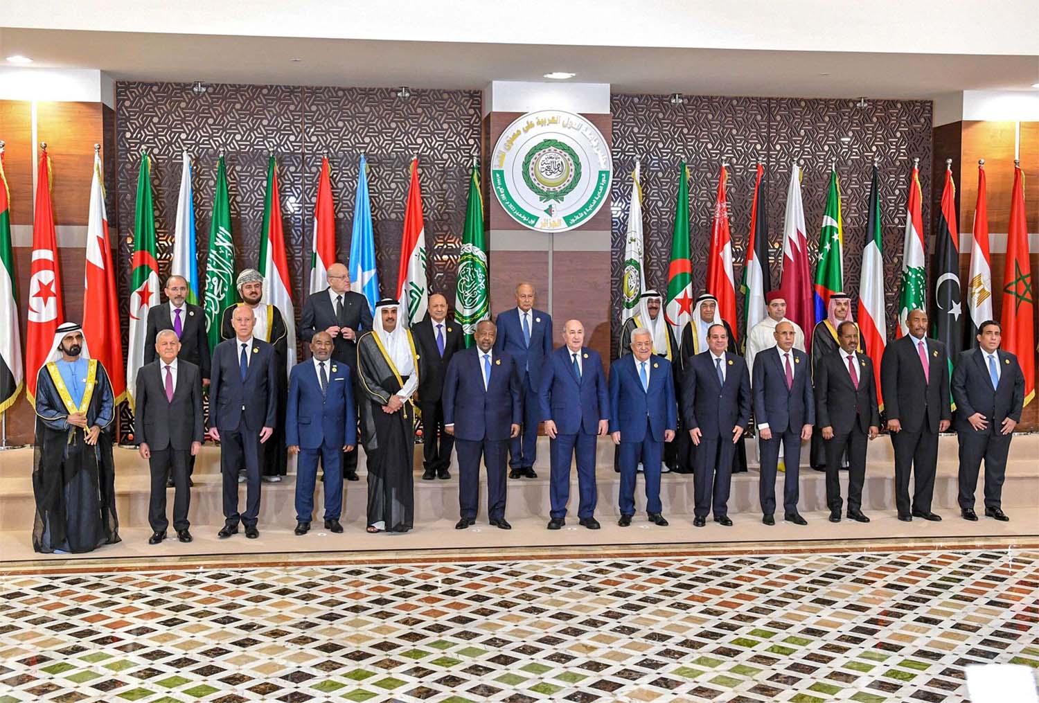 The splits among Arab states over peace with Israel and how to advance the Palestinian cause were not publicly aired during the meeting