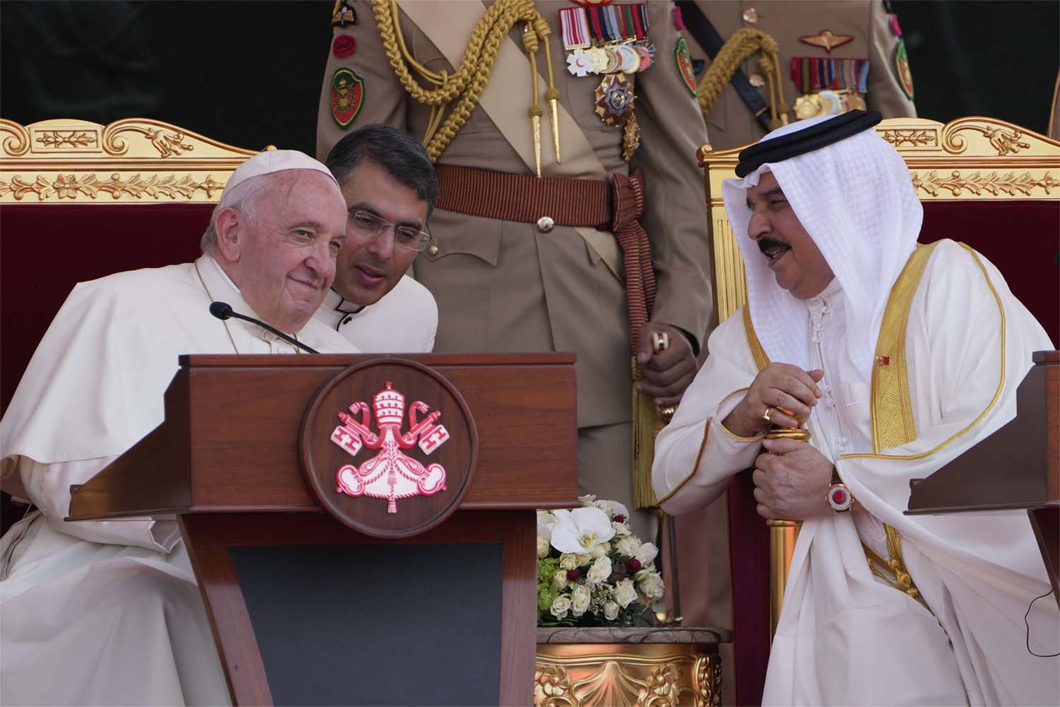 Francis said religious leaders cannot support wars 