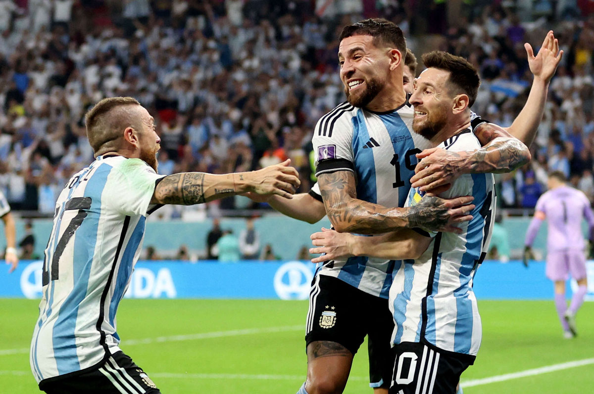 النجم الارجنتيني يسجل هدفه الأول في مباراة إقصائية في تاريخ مشاركاته في كأس العالم