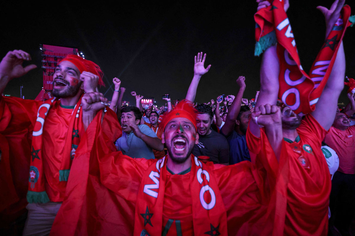 المغرب عنوان الامل والوحدة العربية في المونديال