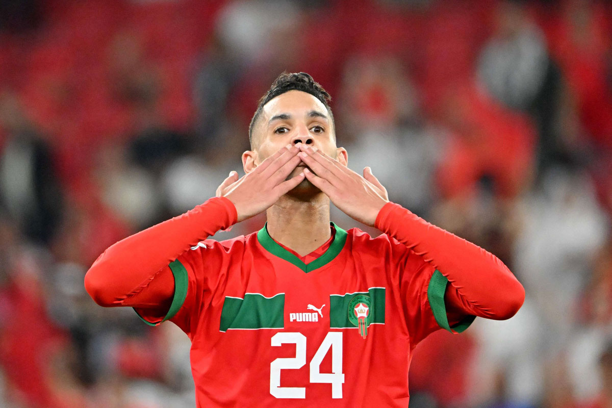 بدر بنون احد فرسان الكتيبة الحديدية لمنتخب 'اسود الاطلس'
