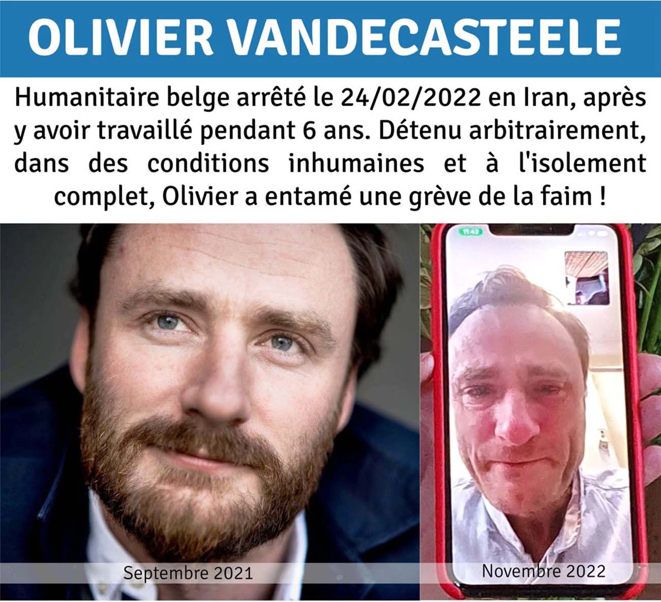 Van Quickenborne said Vandencasteele's situation was directly linked to the sentencing of Assadi