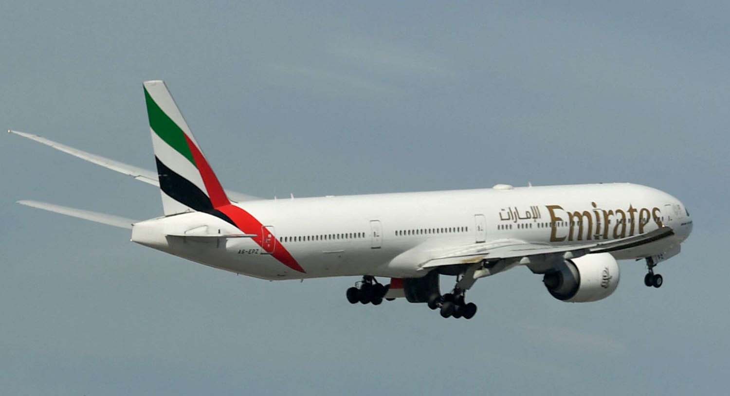 Flight No. EK2646 flew for just under an hour over the UAE coastline