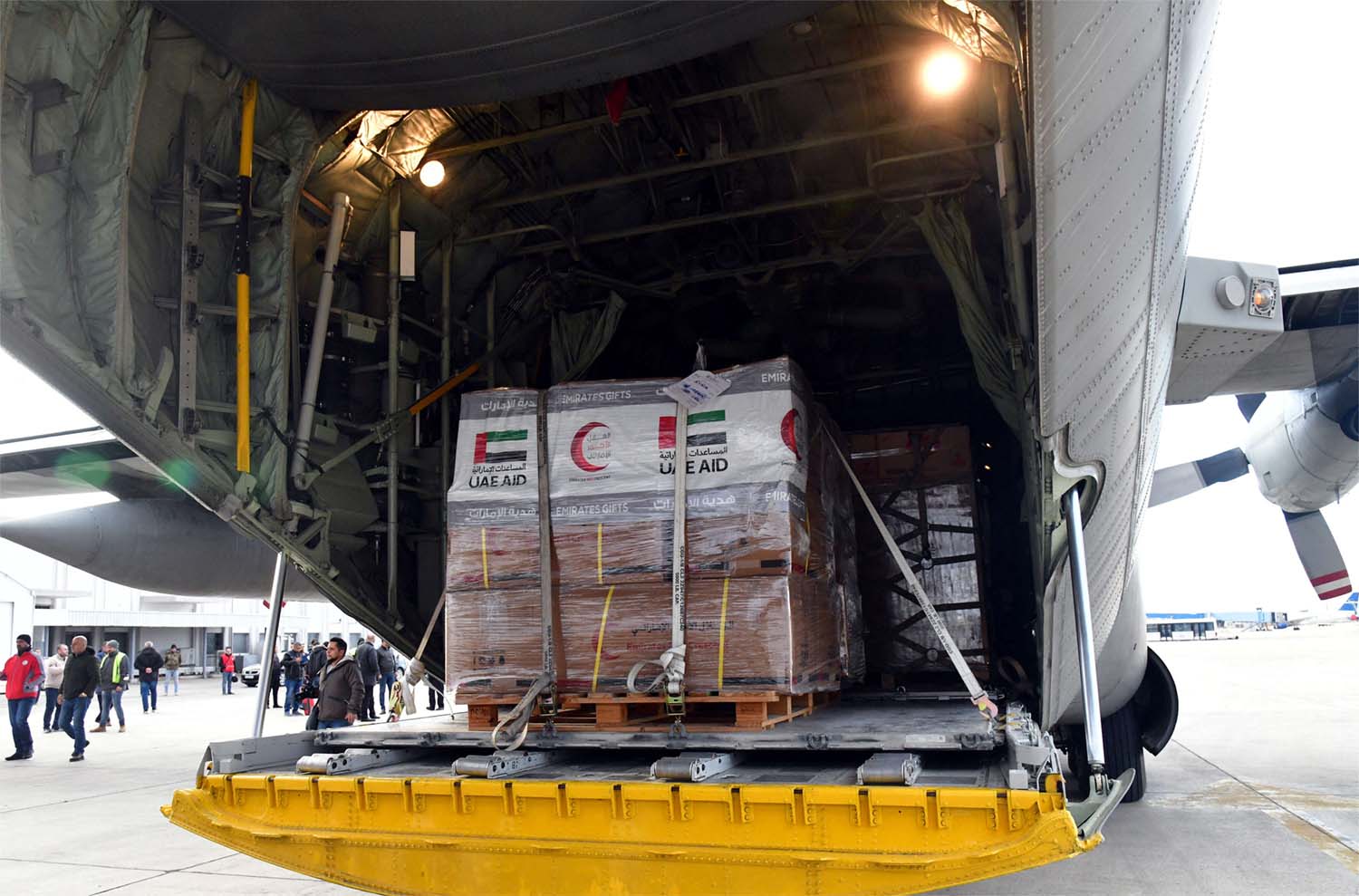 UAE aid reached Damascus airport