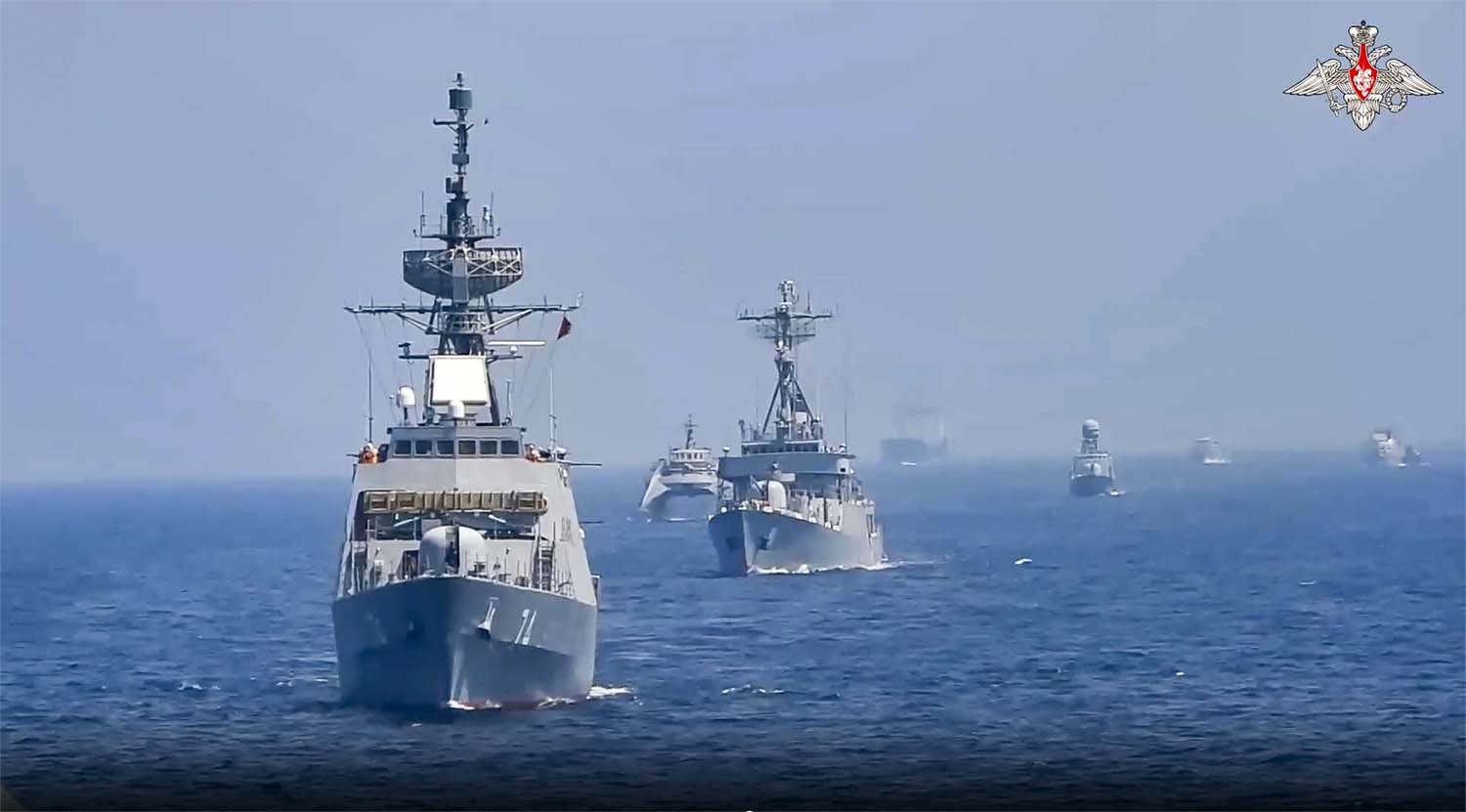 12 ships took part in the drills from March 15 to 19