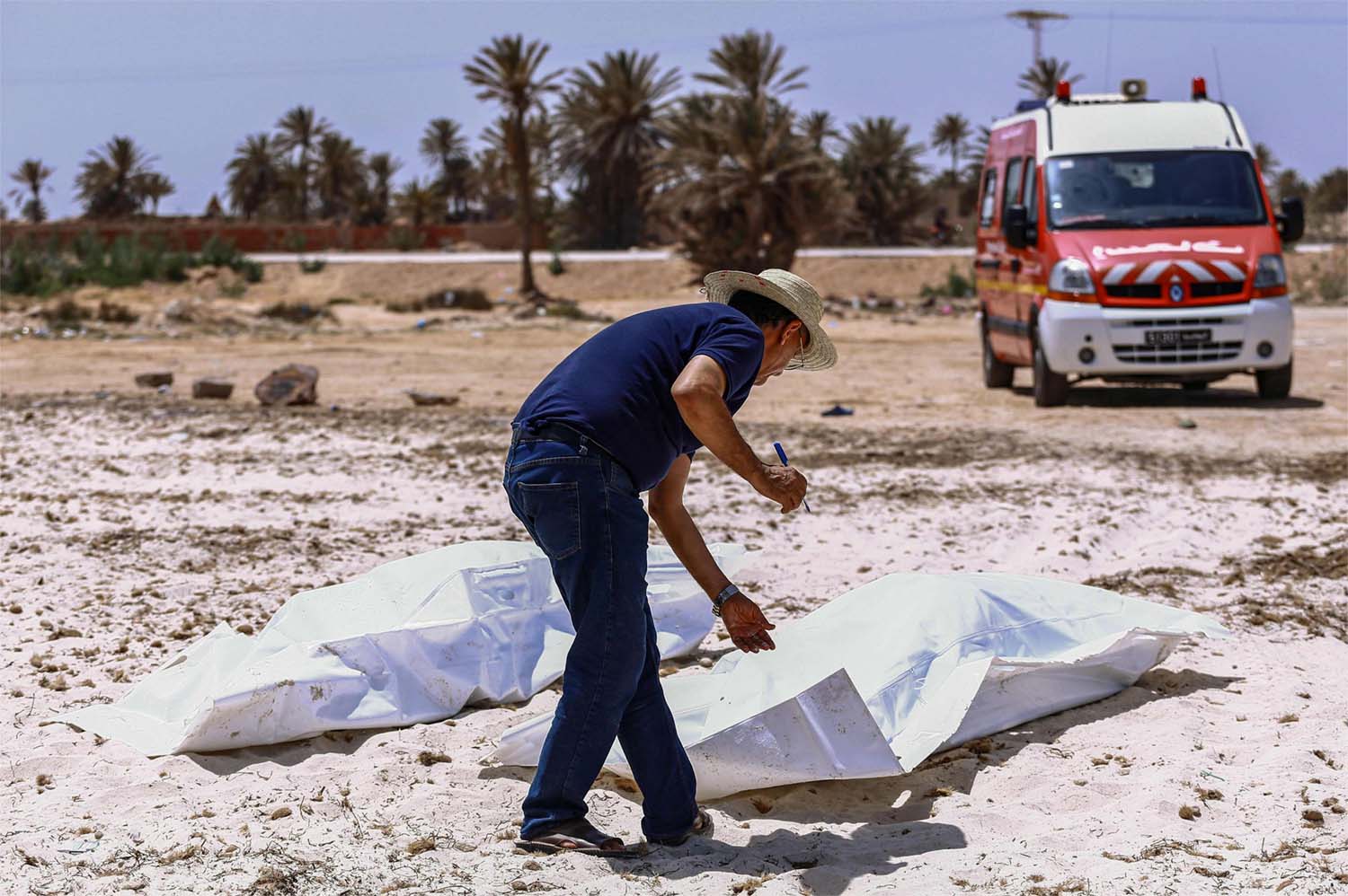 The coast near Sfax has become a major departure point for African migrants