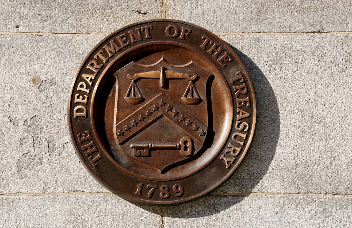 The US Treasury Department logo