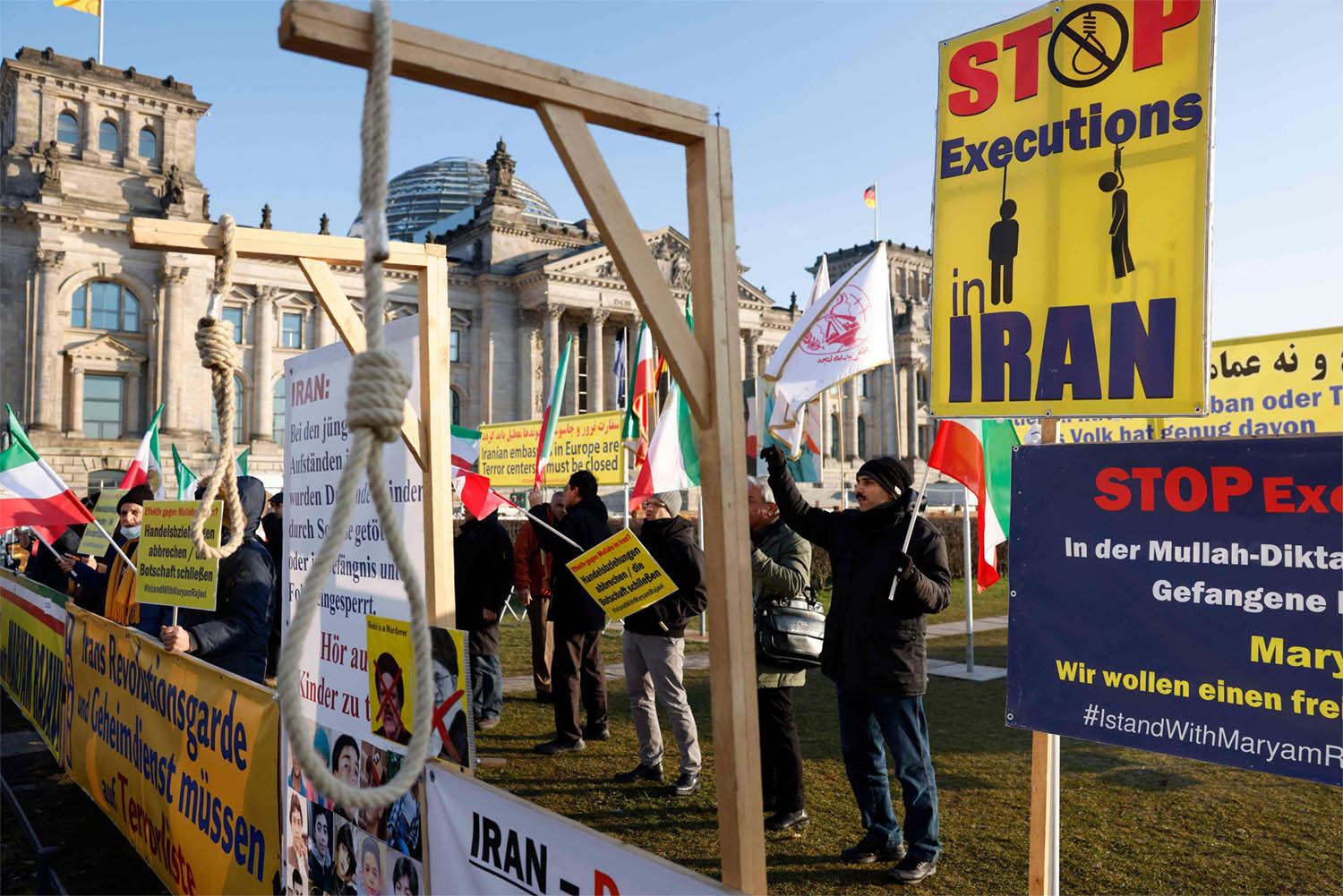 Washington called on Iran not to carry out the executions of the three men 