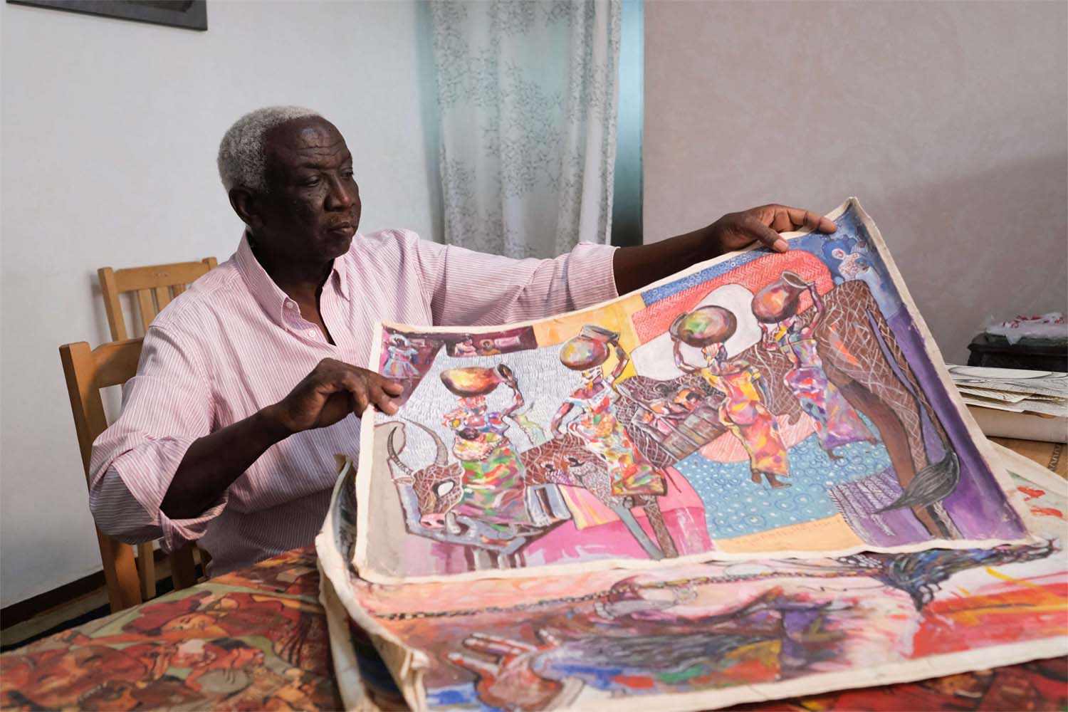 many Sudanese artists fled a raging war back home to Egypt, leaving behind their artworks