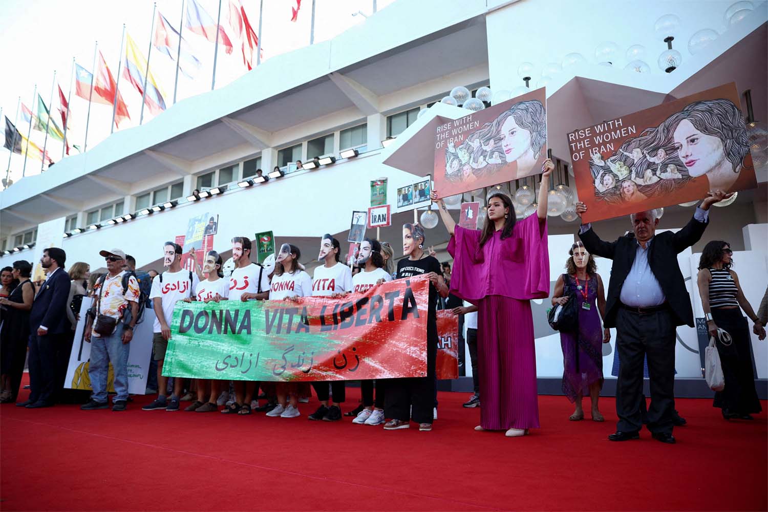 Solidarity with the Iranian people at Venice Film Festival
