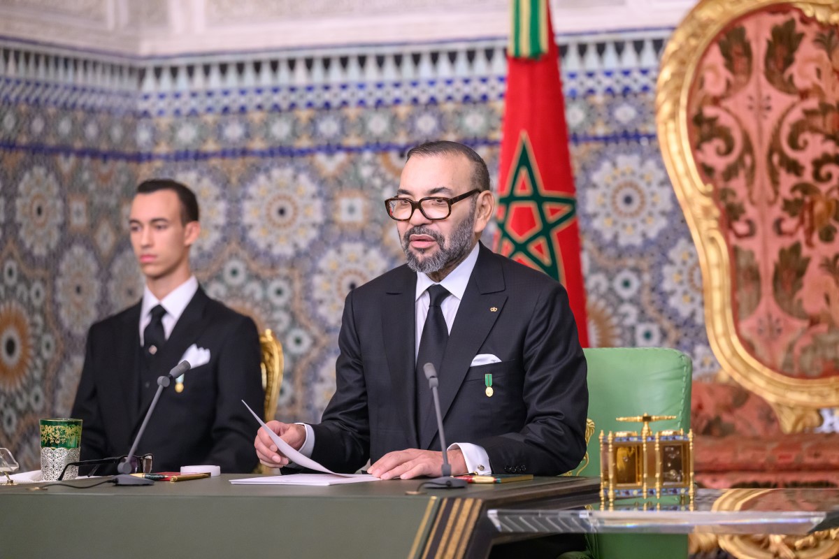 العاهل المغربي الملك محمد السادس وولي العهد الأمير مولاي الحسن