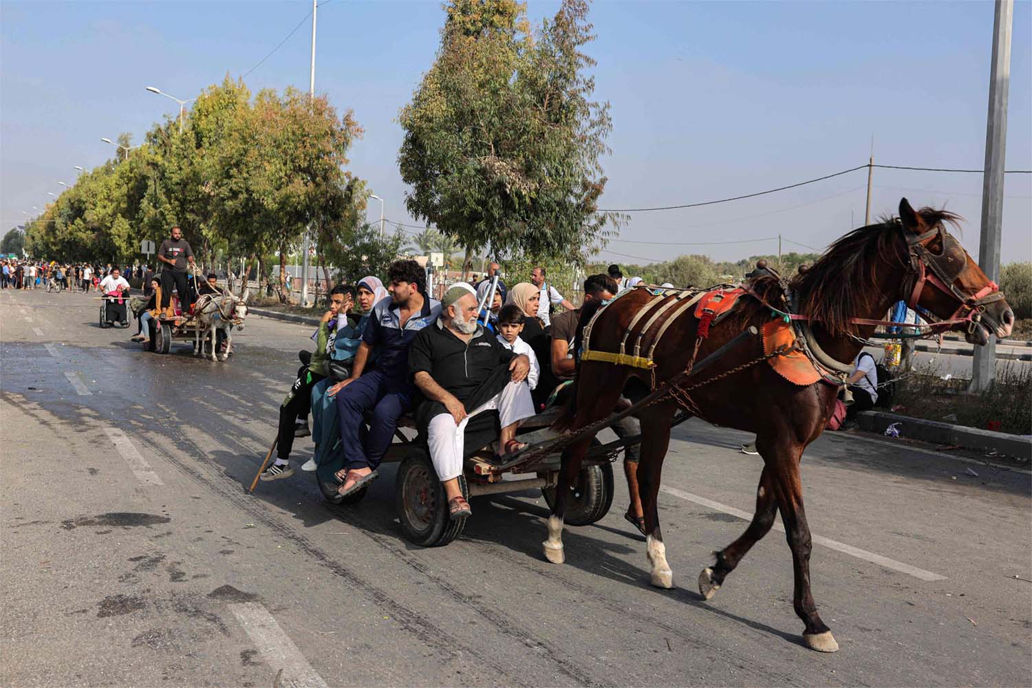 The exodus took place in a four-hour window of opportunity announced by Israel