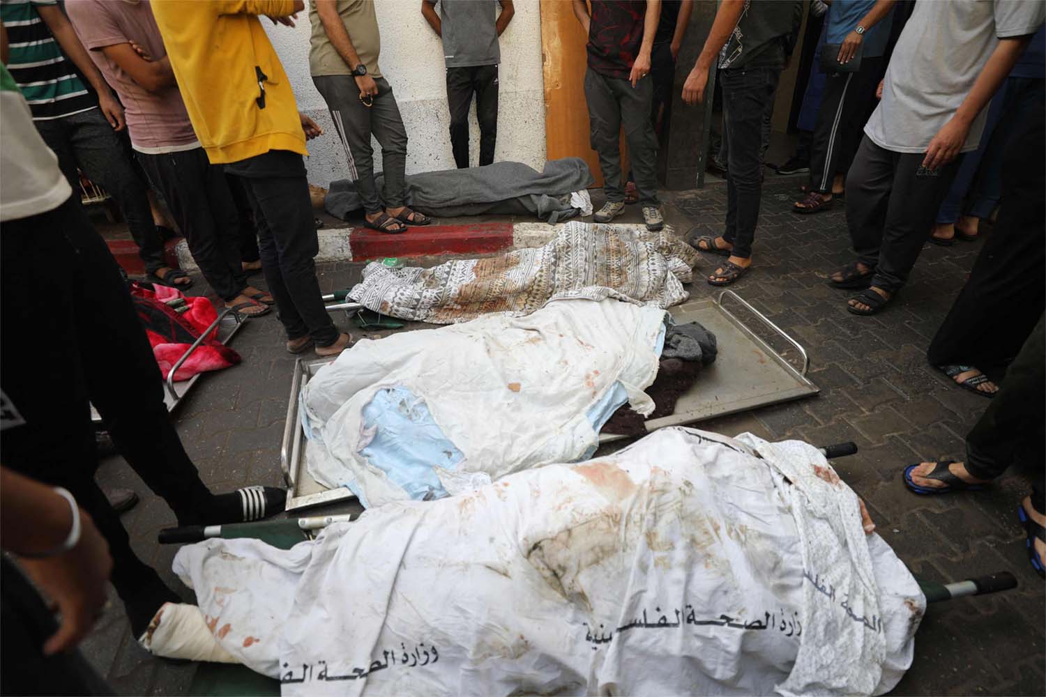 Palestinian bodies are piling up