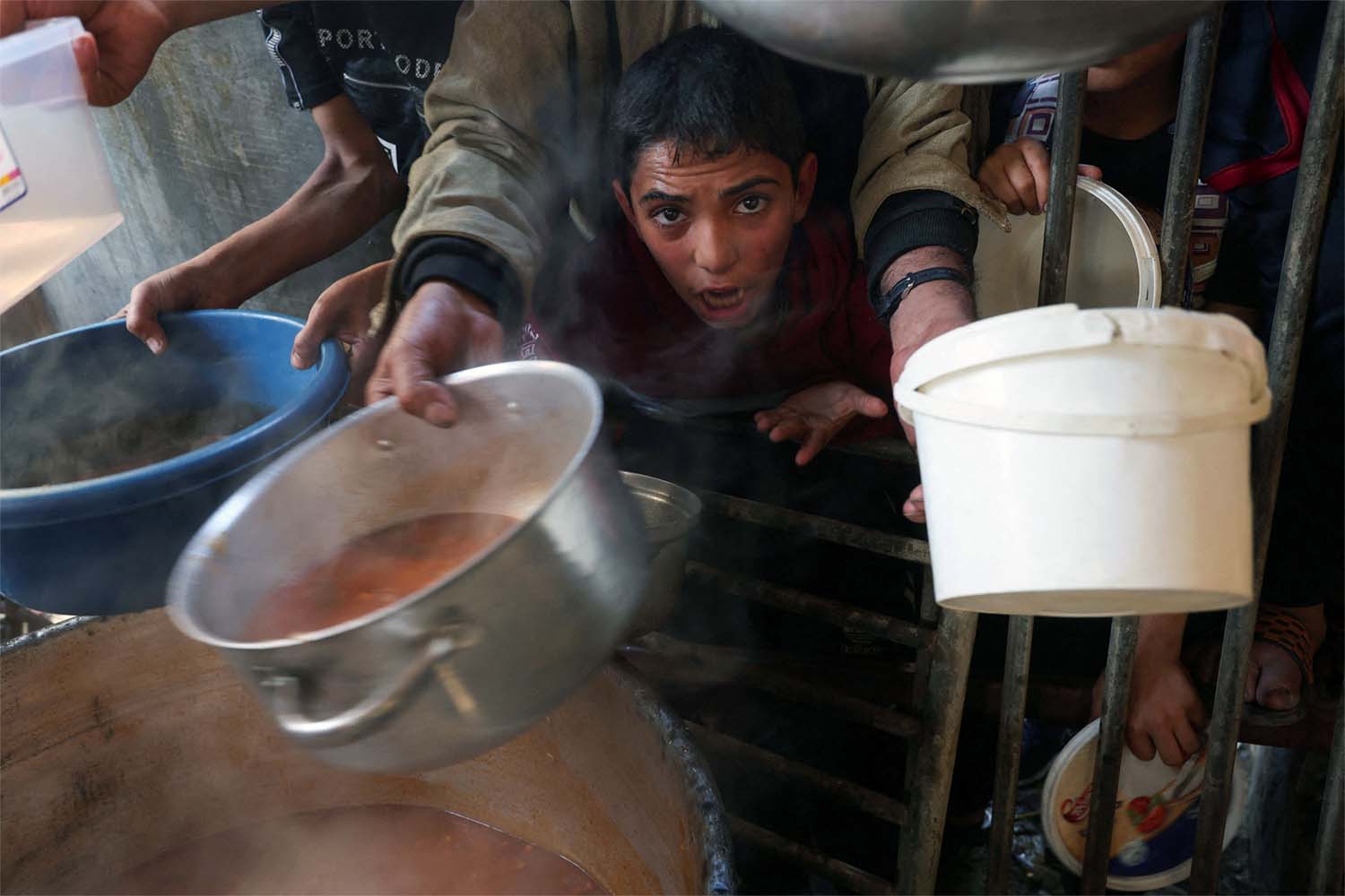 Gazans said people forced to flee repeatedly were dying of hunger and cold as well as the bombardments