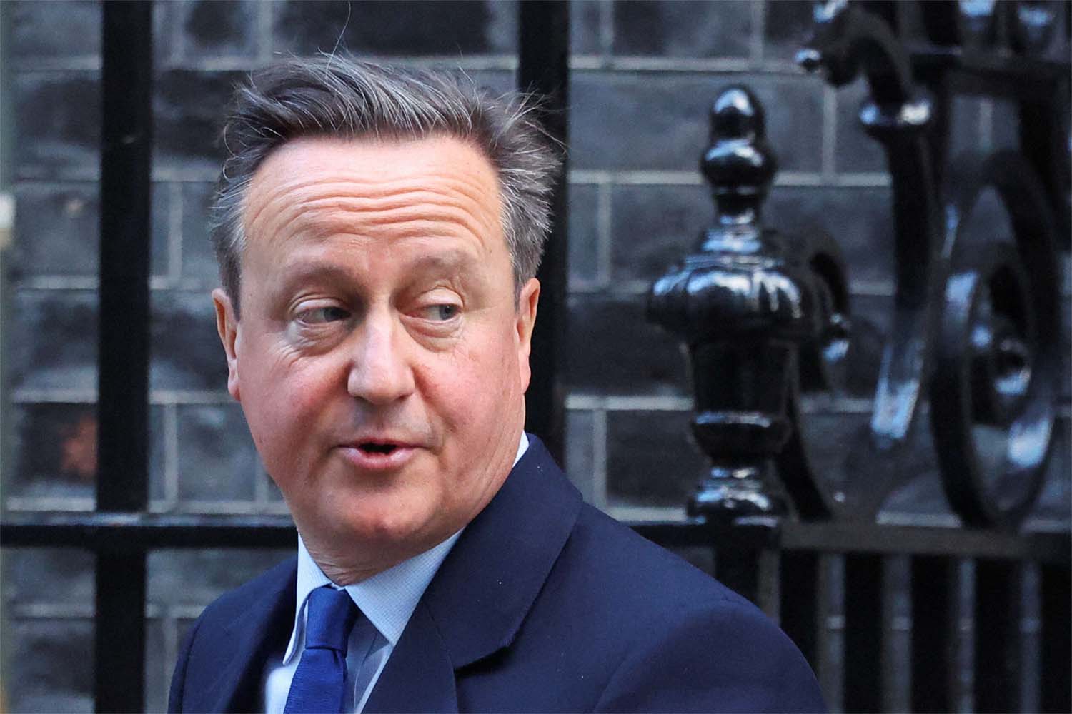 Britain's foreign minister David Cameron 