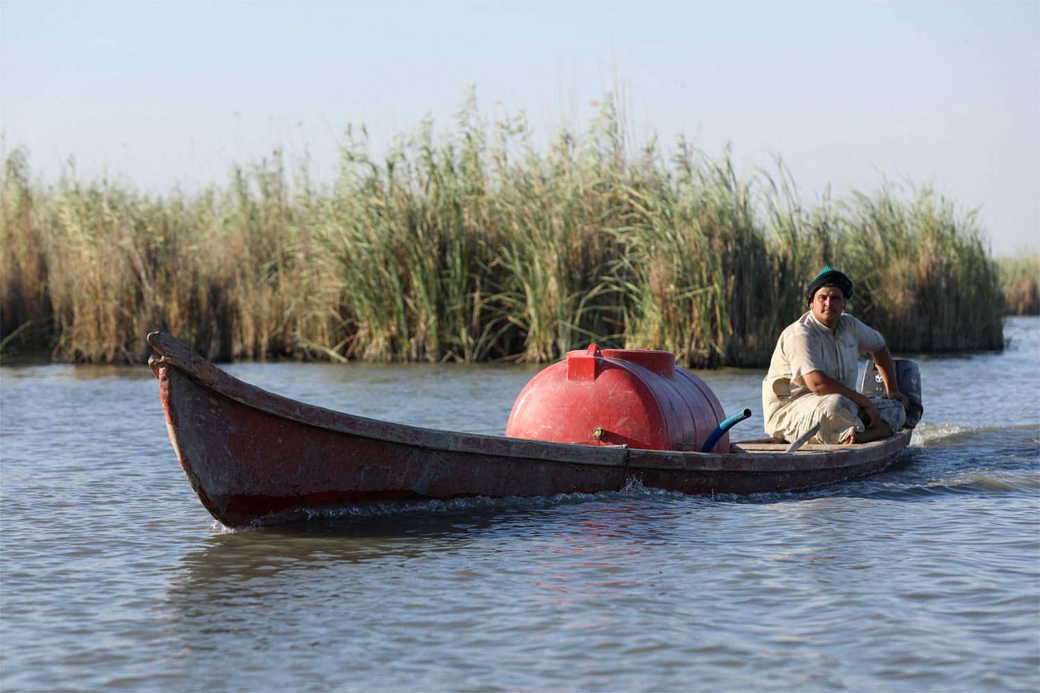 The Chibayish marshland in Iraq's southern Dhi Qar province