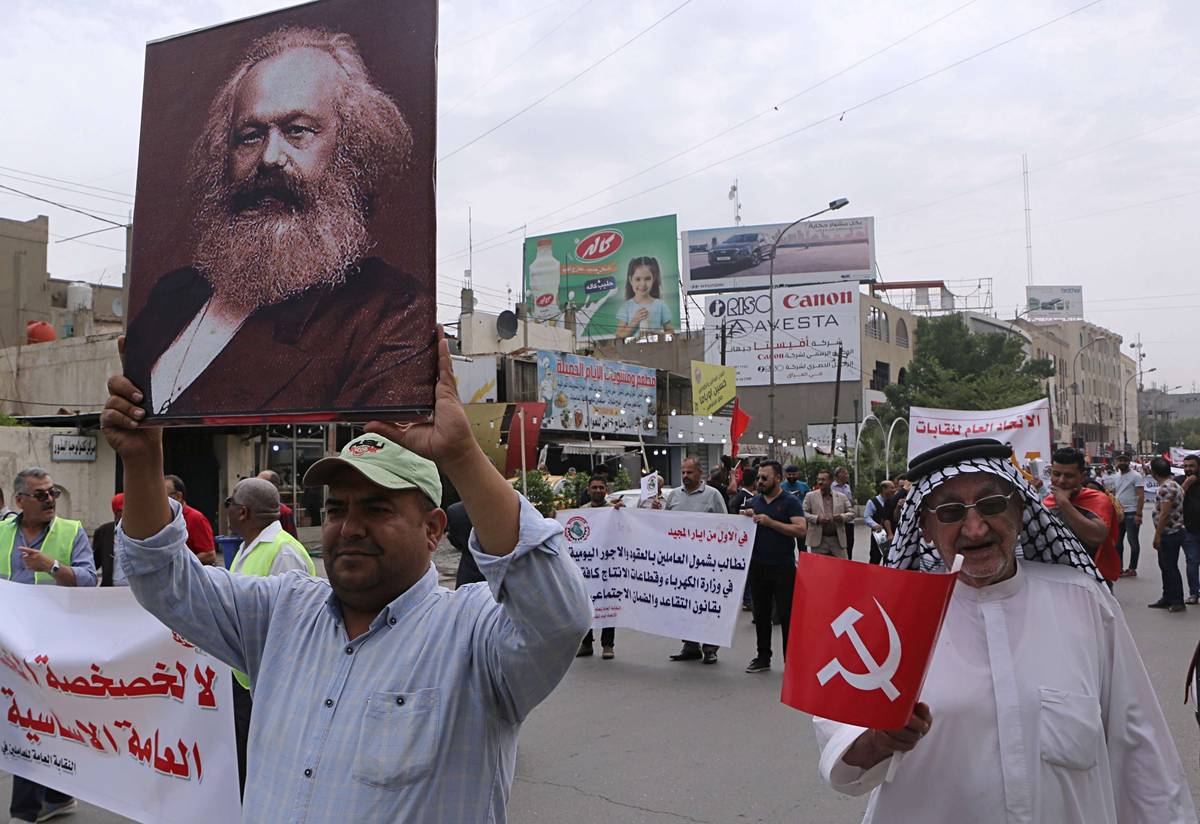 تظاهرة لشيوعيين عراقيين في بغداد