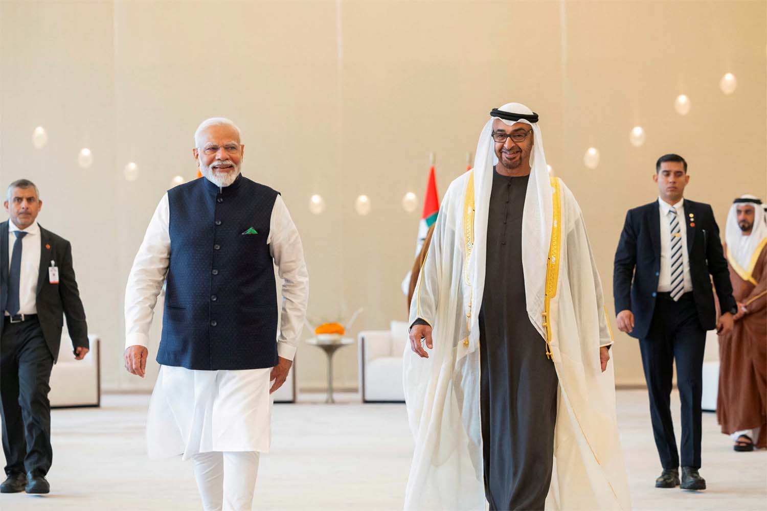 Modi met with UAE President Sheikh Mohamed bin Zayed al Nahyan