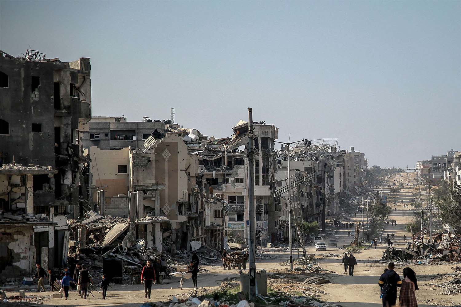 The UN has warned that at least 576,000 people in Gaza are on the brink of famine