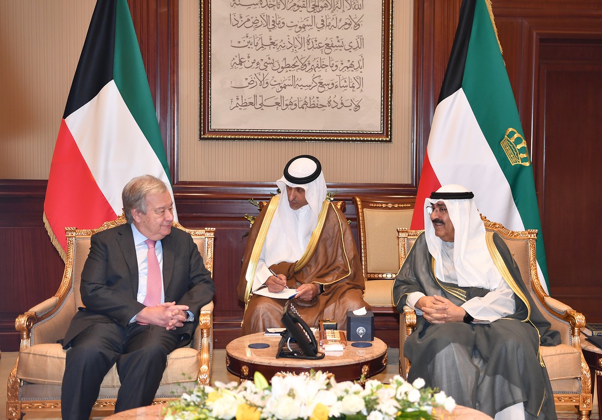 الكويت والأمم المتحدة يشددان على ضرورة وقف النار في غزة وفتح الطريق للمساعدات واعادة الاعمار