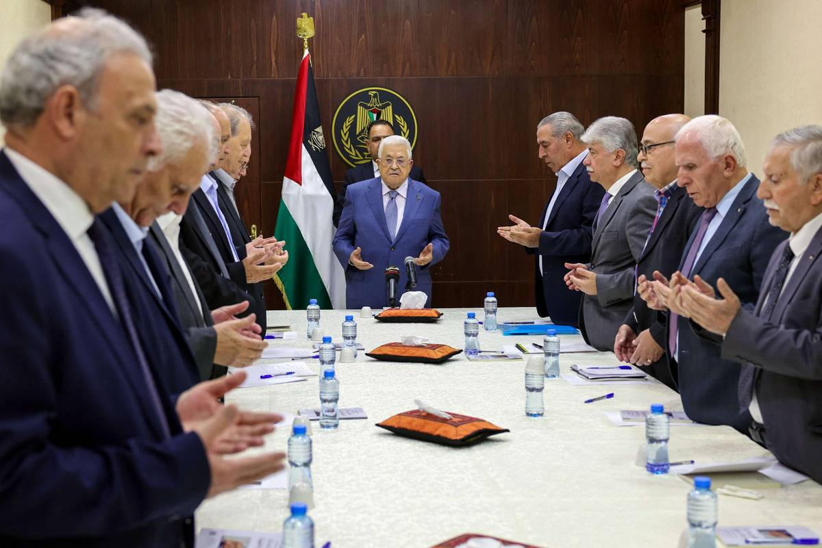 اجتماع لمنظمة التحرير برئاسة الرئيس الفلسطيني محمود عباس