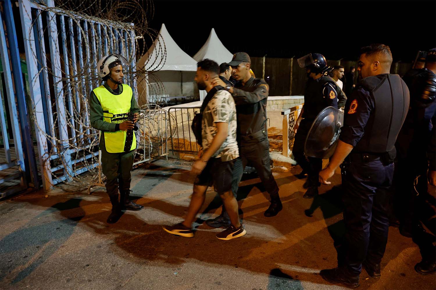 Moroccan security forces have been deployed heavily in Fnideq