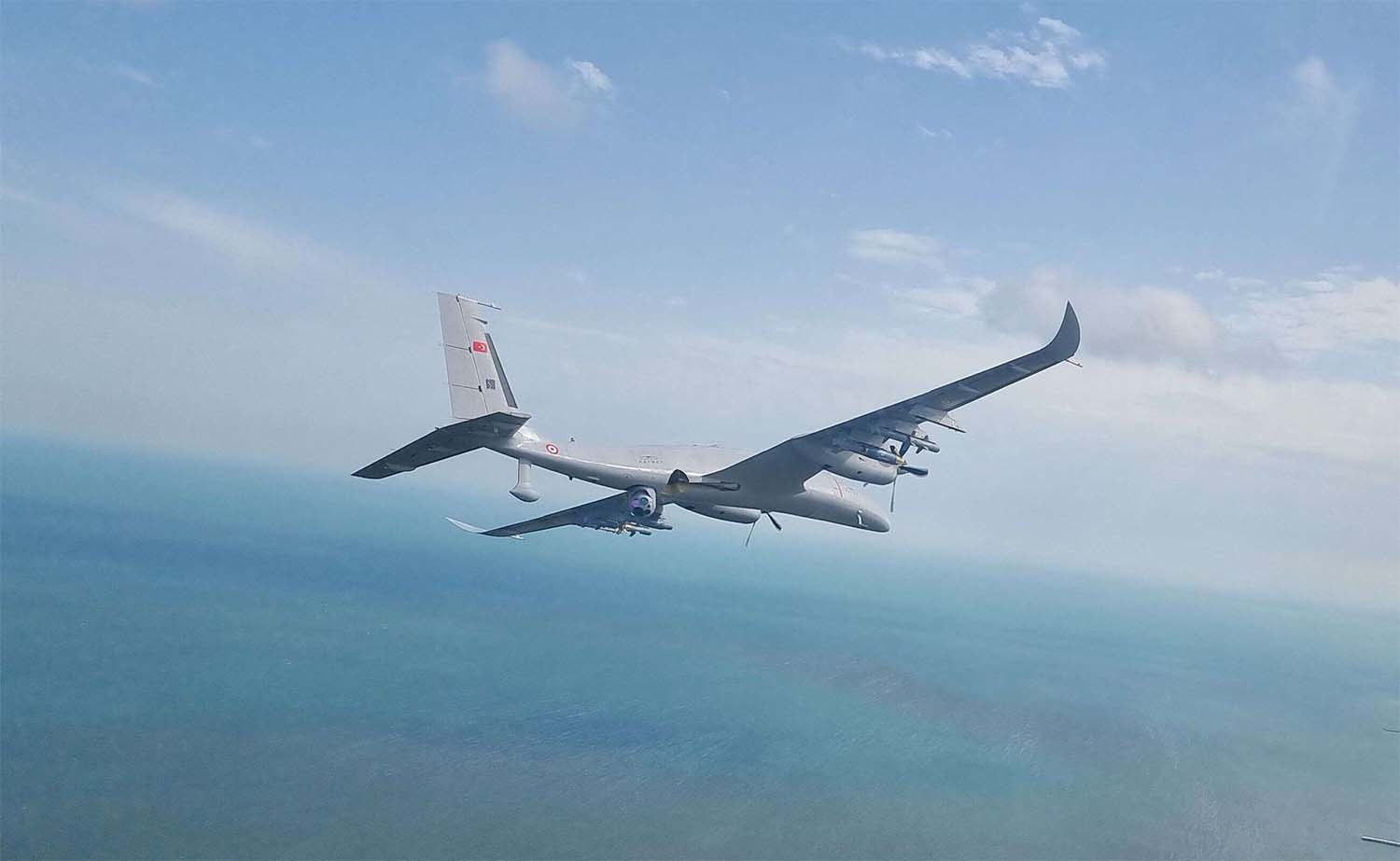 A Turkish combat drone