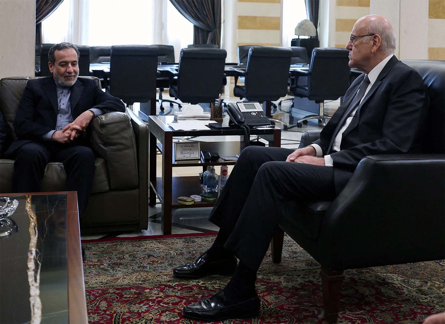 Araqchi received by Lebanon's caretaker PM Mikati