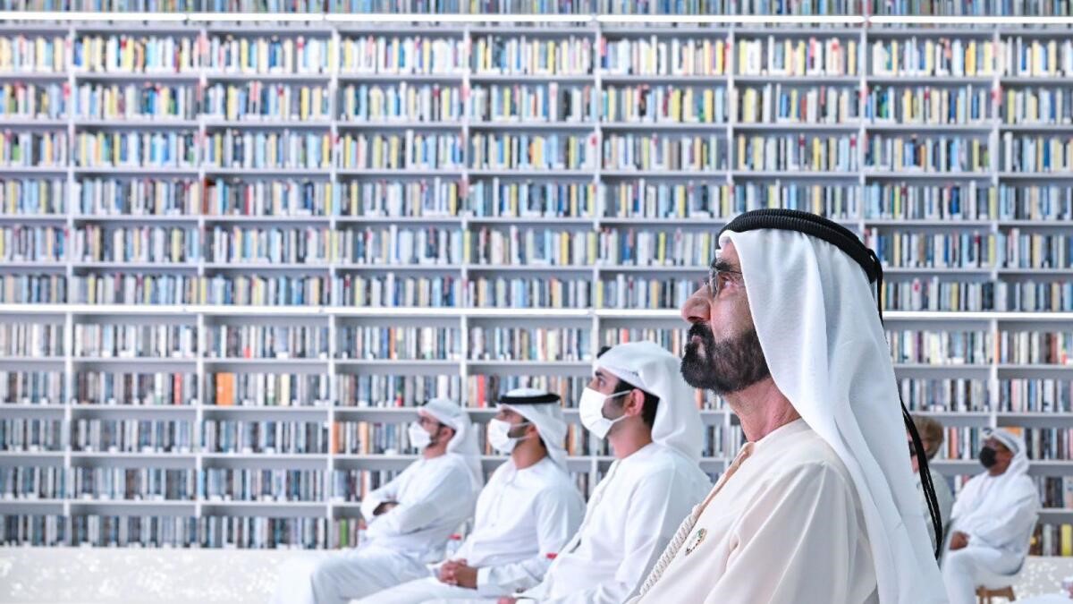 الشيخ محمد بن راشد آل مكتوم في مكتبة محمد بن راشد