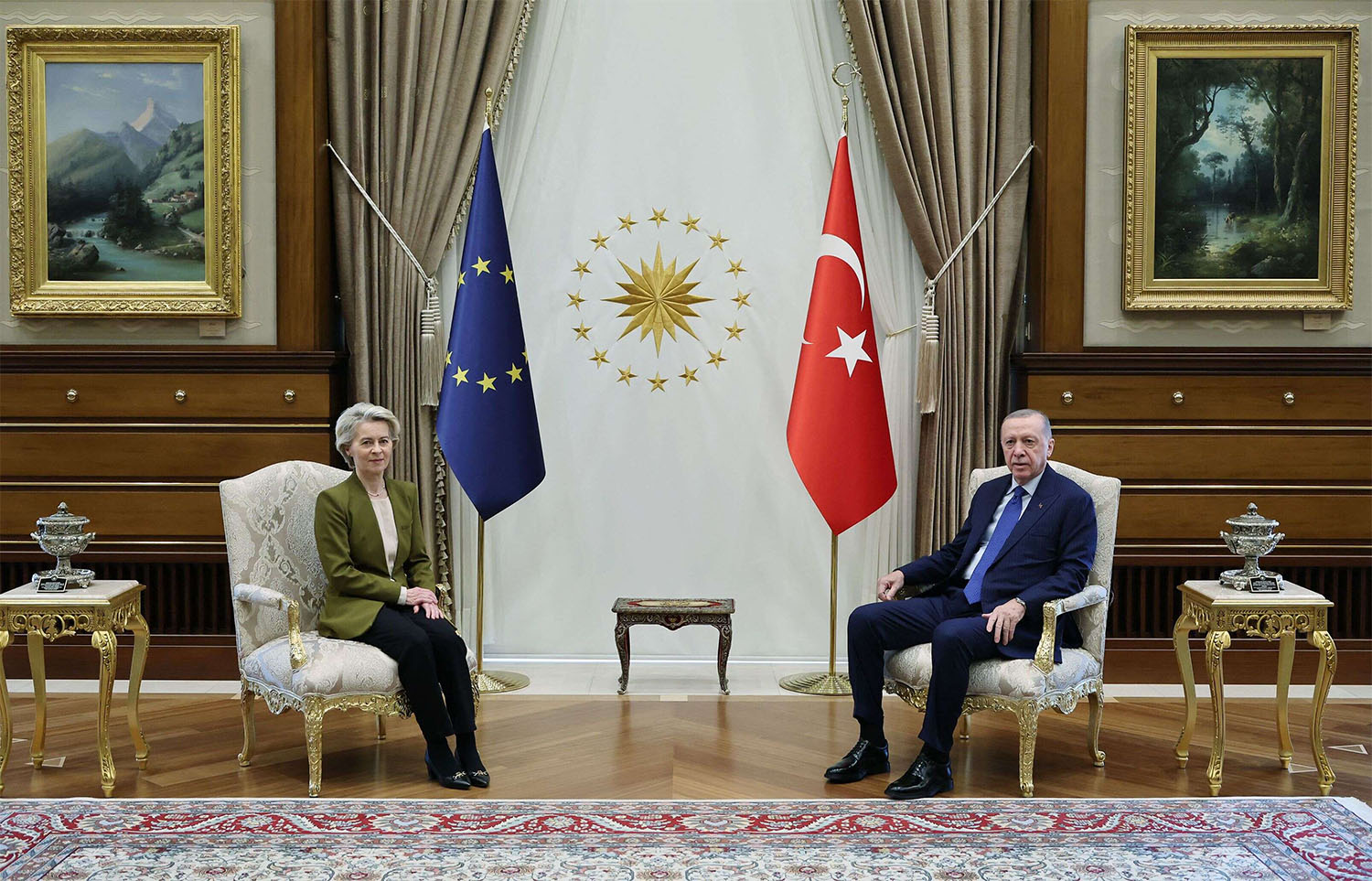 Erdogan had talks with Ursula von der Leyen on Syria in Ankara 