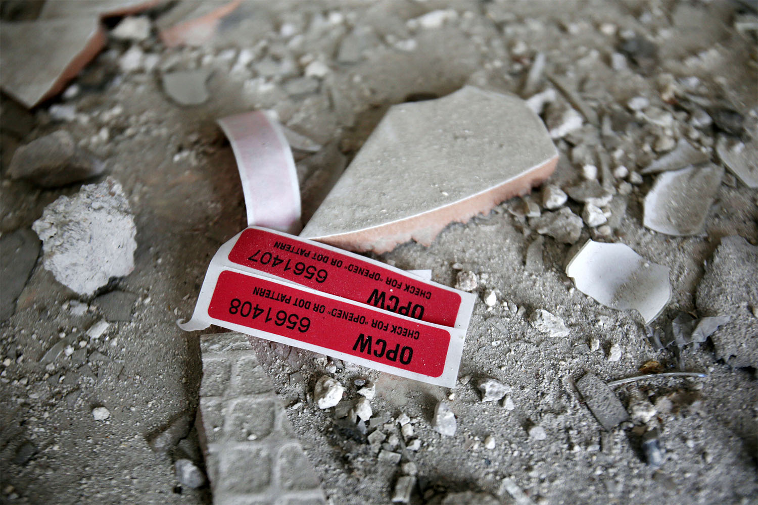 abels of the Organisation for the Prohibition of Chemical Weapons are seen inside a damaged house in Douma in Damascus