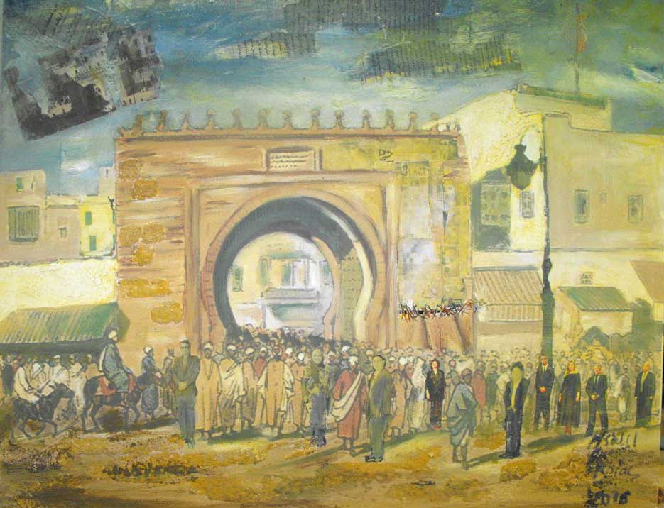 لوحة لعربية المصلي الغريبي
