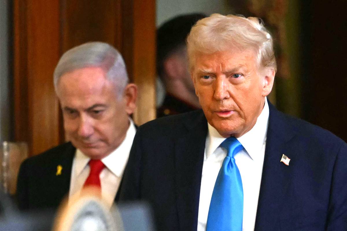 الرئيس الأميركي دونالد ترامب ورئيس الوزراء الإسرائيلي بنيامين نتنياهو في البيت الأبيض
