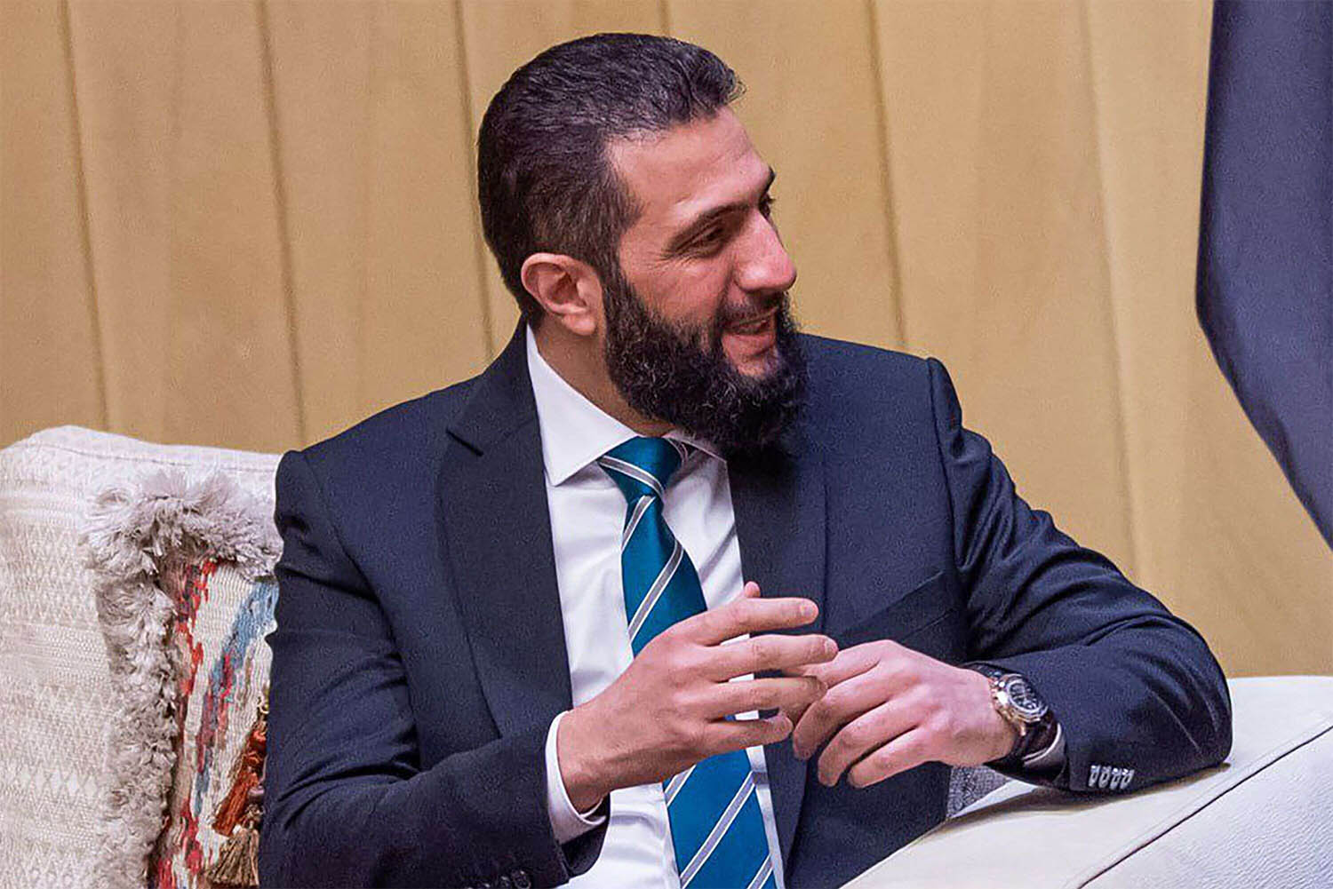 Sharaa said Syria would apply international norms on transitional periods