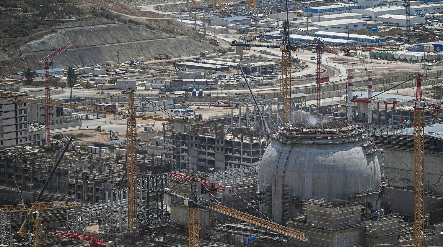 The construction of the Russian-built Akkuyu Nuclear Power Plant in Mersin Province (2023)
