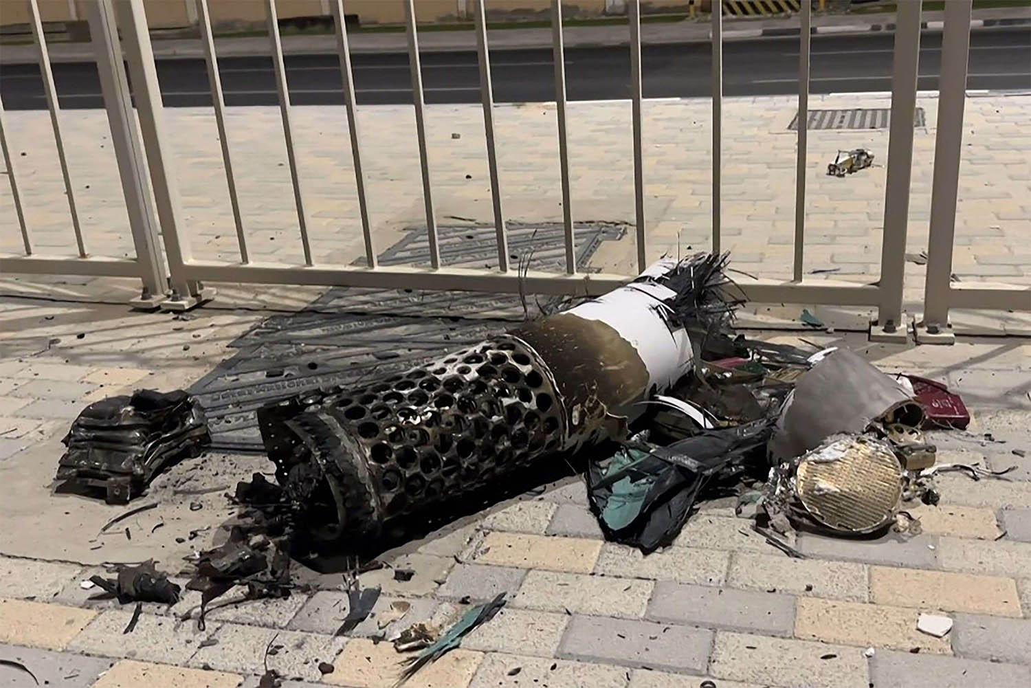 An Iranian missile intercepted over Qatar