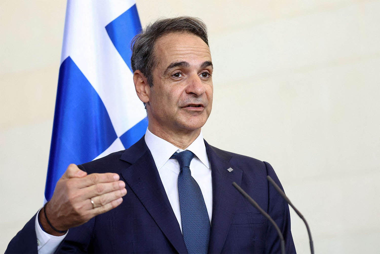 Greek Prime Minister Kyriakos Mitsotakis