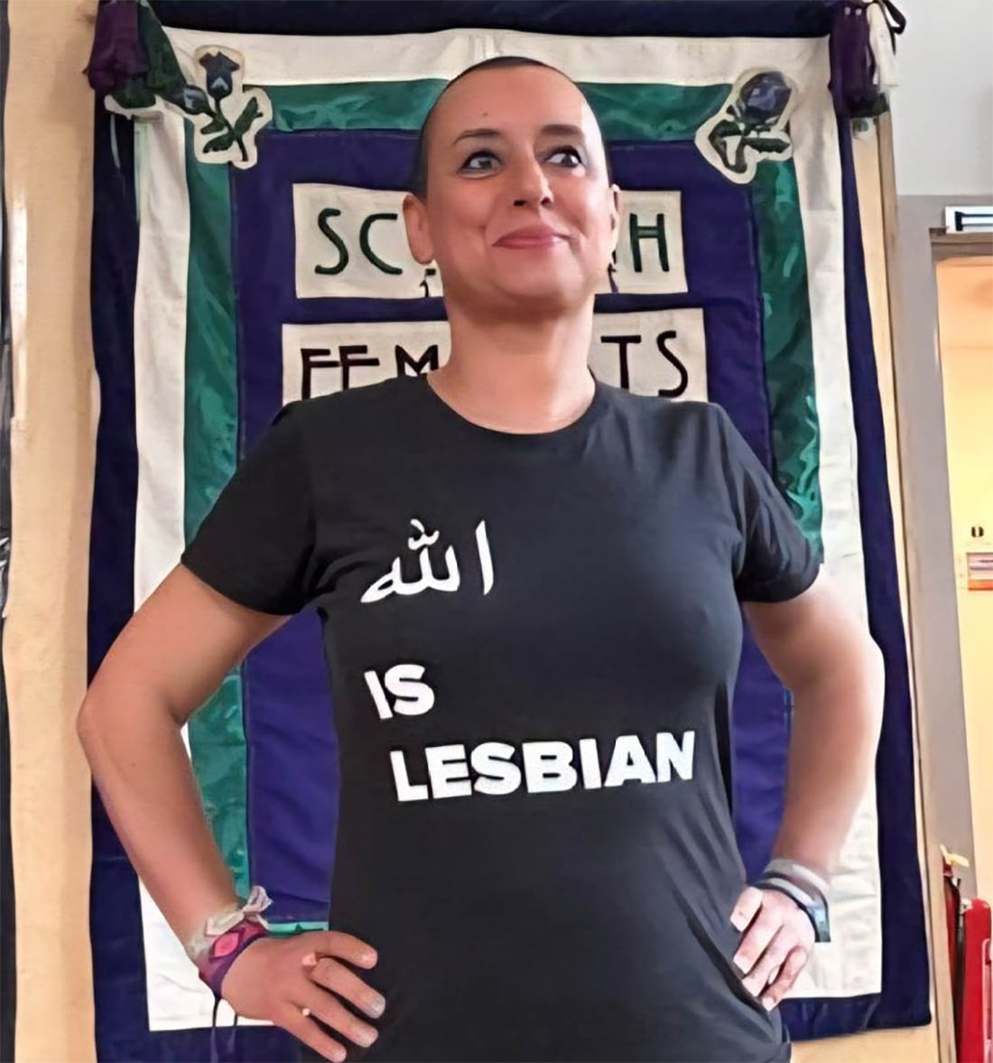 Lachgar's t-shirt sparked a wide condemnation on social media