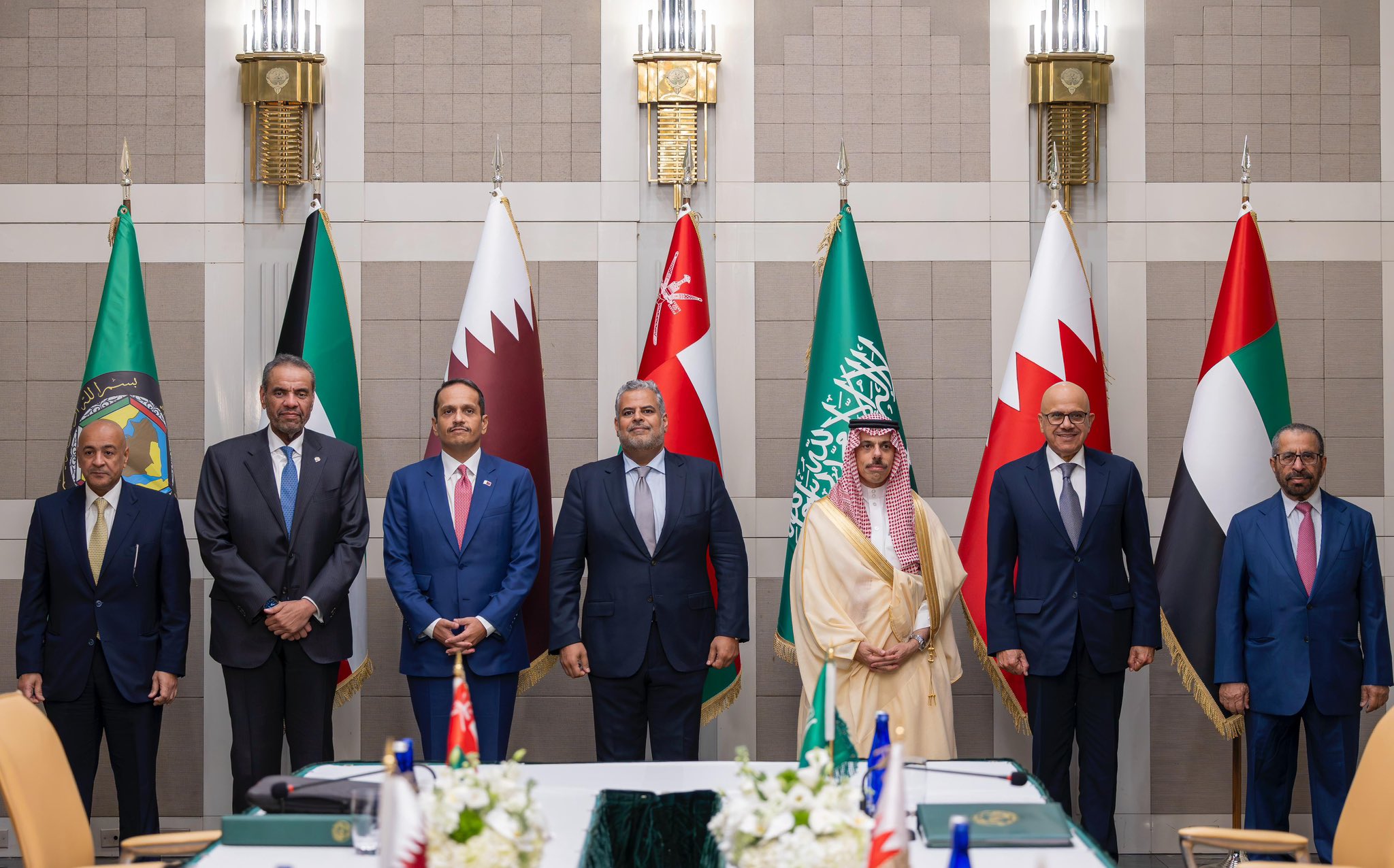 وزراء خارجية دول الخليج جددوا الإعراب عن التضامن التام مع قطر