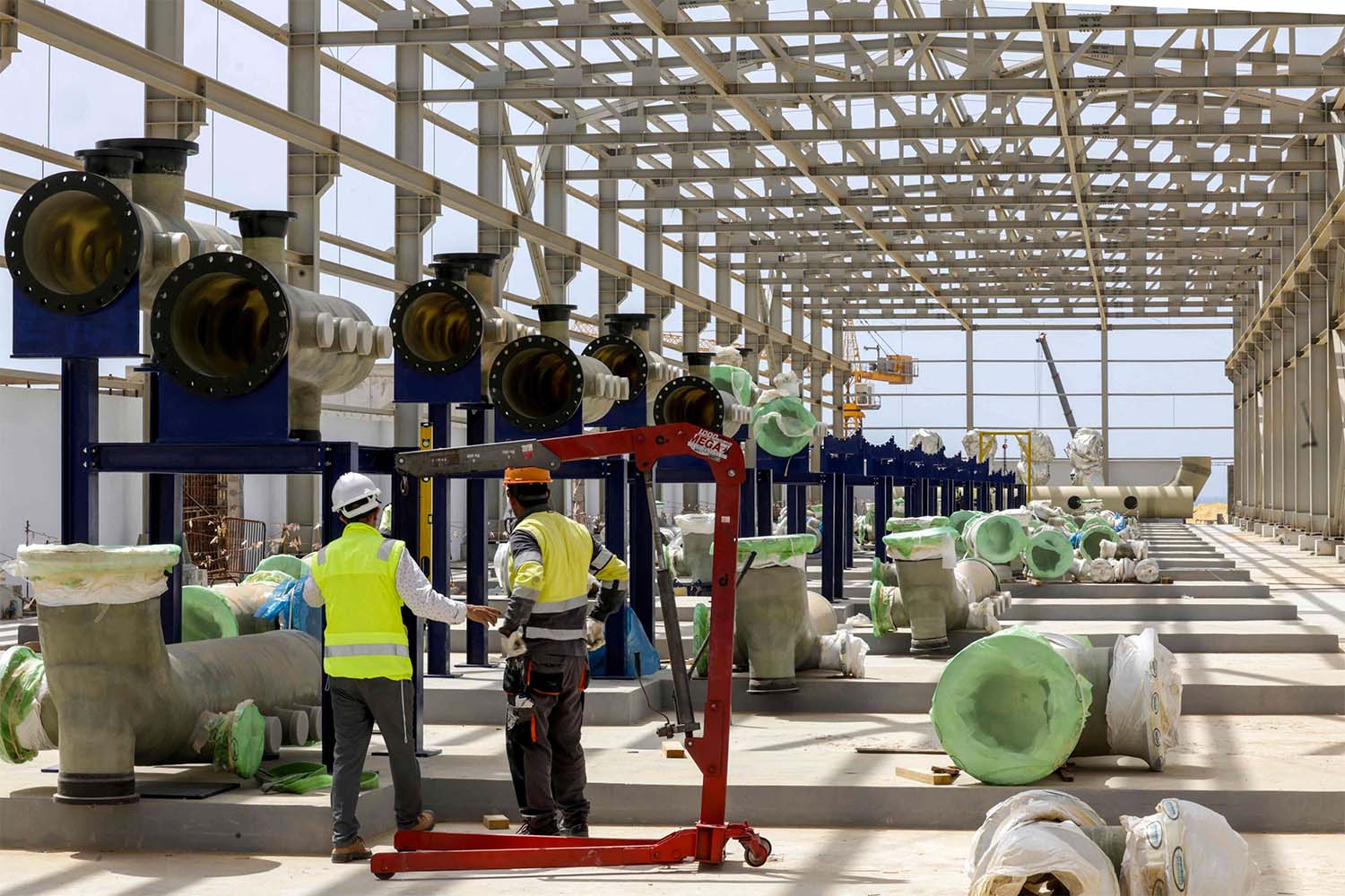 Dakhla desalination plant under construction