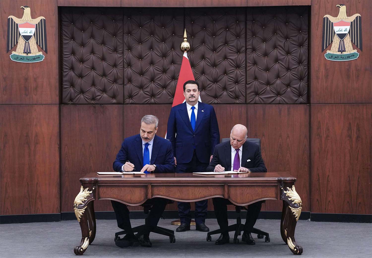 The signing of a water cooperation agreement in Baghdad