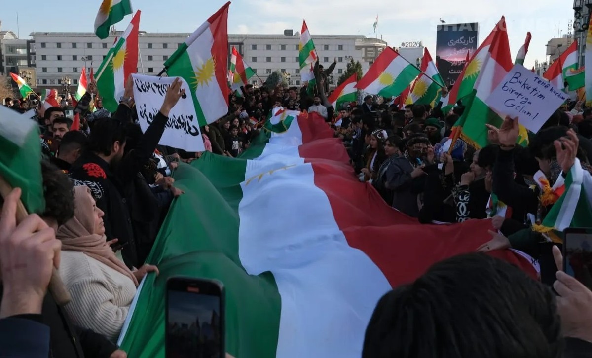 جانب من الاحتجاجات في اربيل (المصدر وكالة شفق نيوز الكردية العراقية)